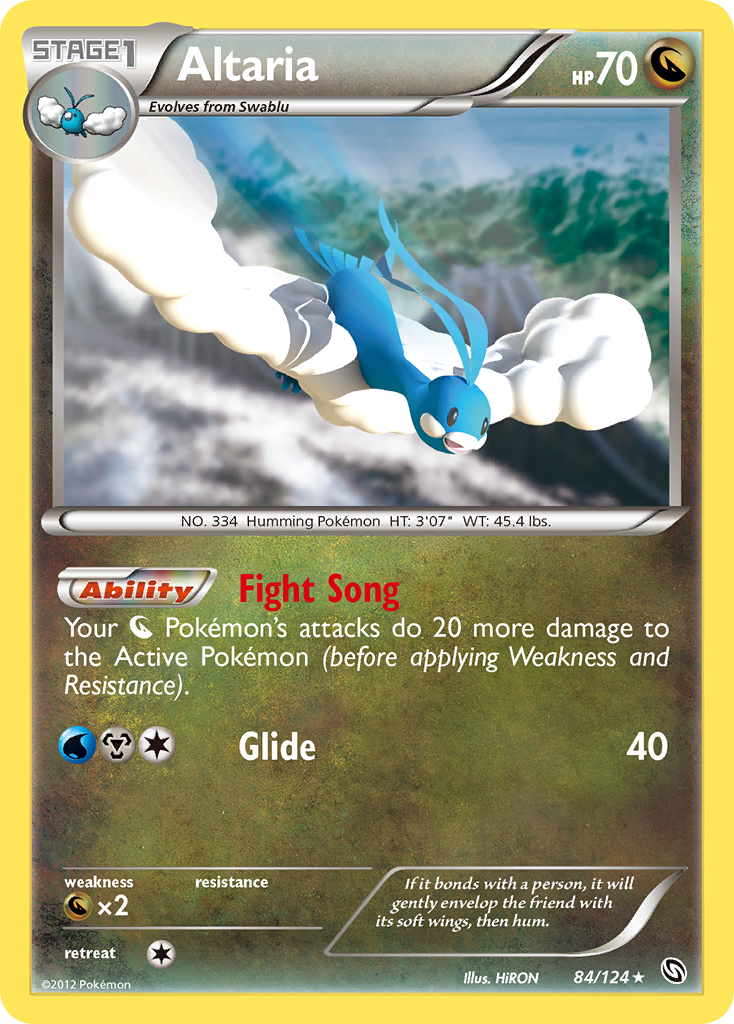Dragons Exalted Holo Altaria #84/124