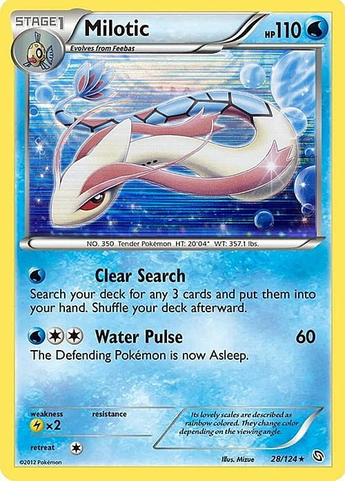 Dragons Exalted Holo Milotic #28/124