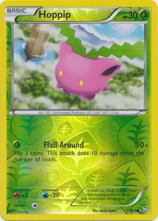 Dragons Exalted Hoppip #1/124 reverse holo
