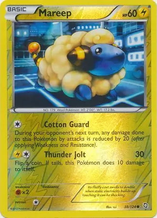 Dragons Exalted Mareep #38/124 reverse holo