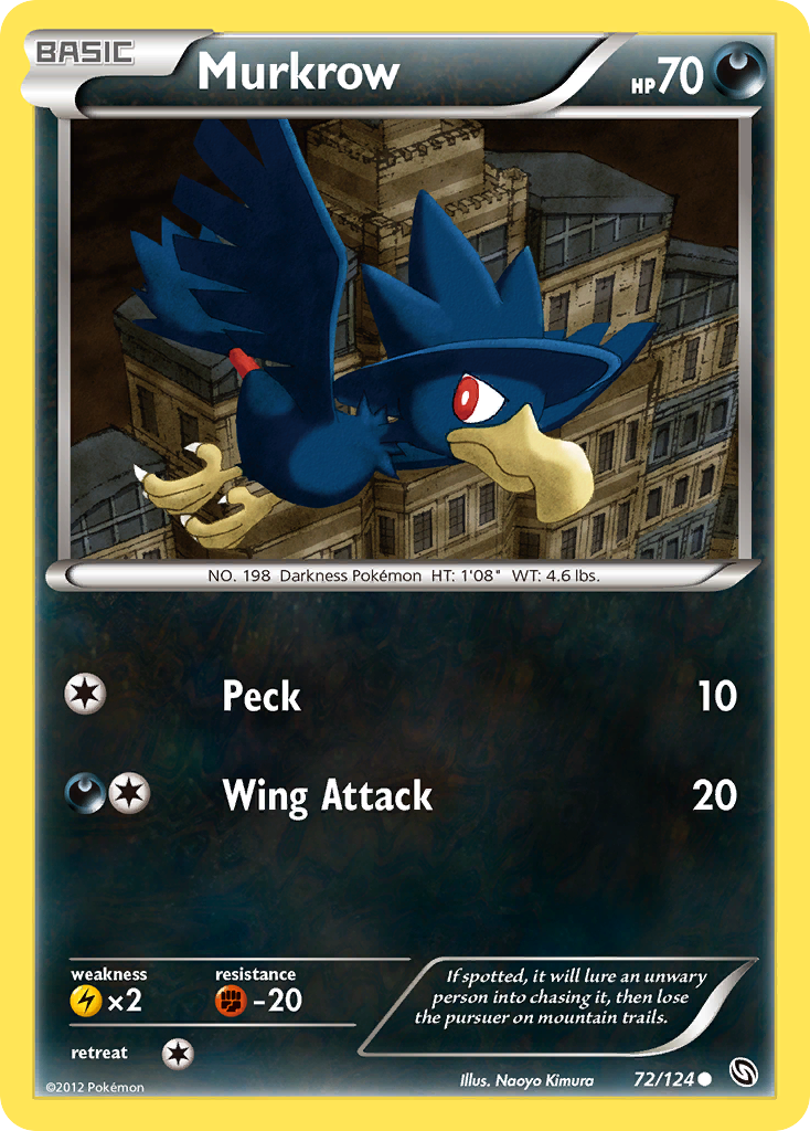 Dragons Exalted Murkrow #72/124