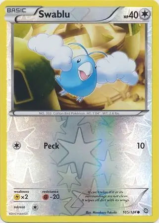 Dragons Exalted Swablu #105/124 reverse holo