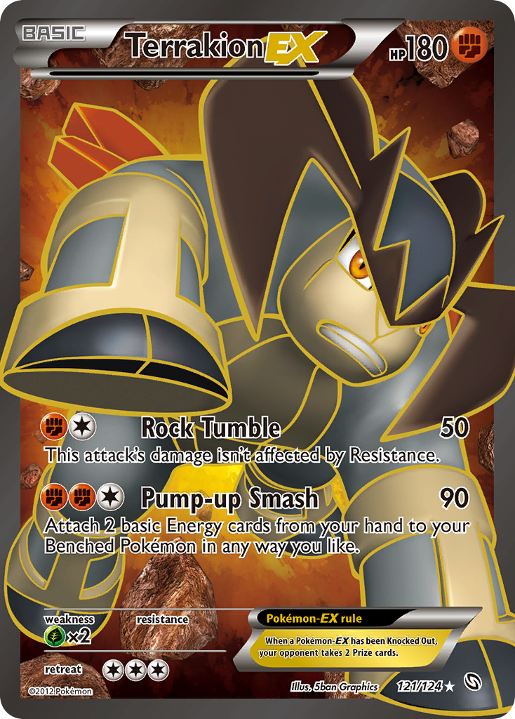 Dragons Exalted Terrakion EX #121/124