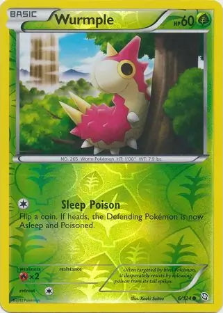 Dragons Exalted Wurmple #6/124 reverse holo
