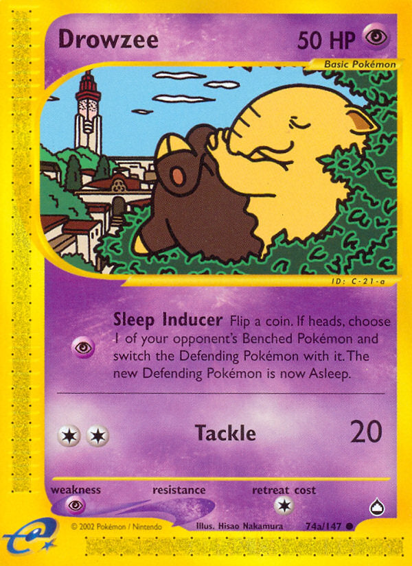 E-Series Aquapolis Drowzee #74a/147
