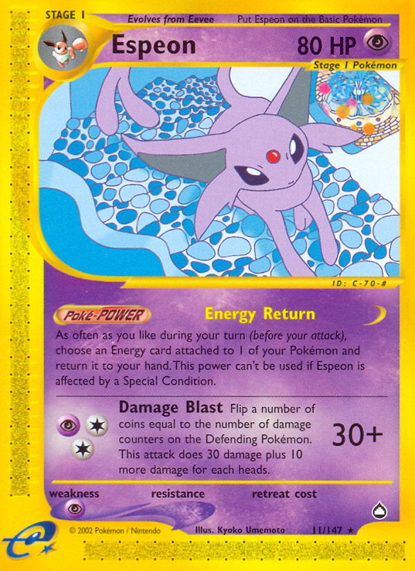 E-Series Aquapolis Espeon #11/147
