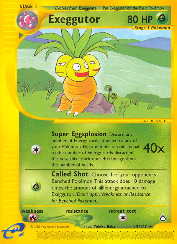 E-Series Aquapolis Exeggutor #12/147