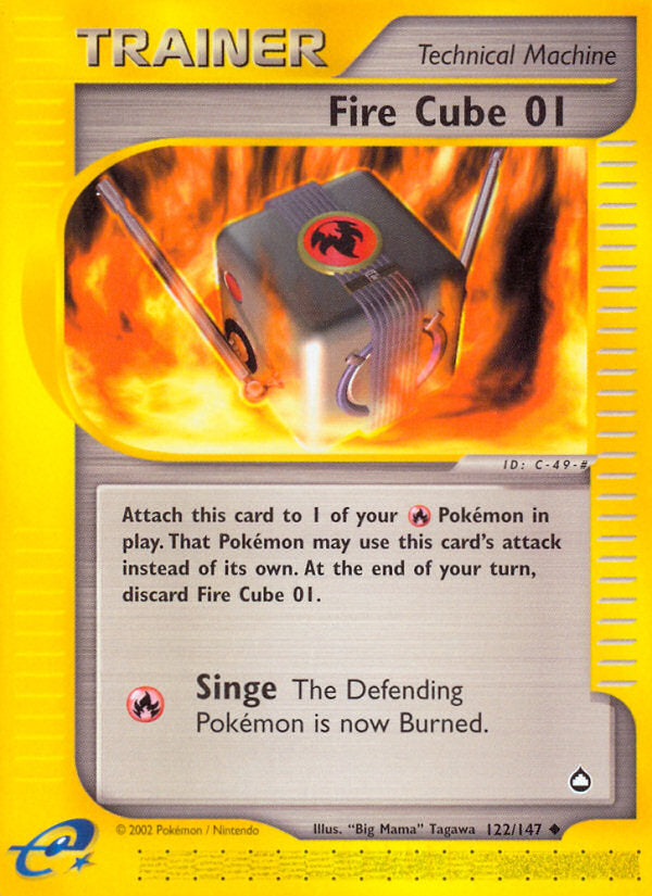 E-Series Aquapolis Fire Cube 1 #122/147