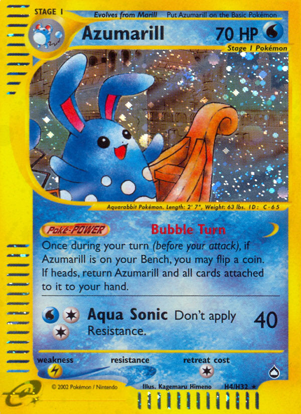 E-Series Aquapolis Holo Azumarill #H4/H32