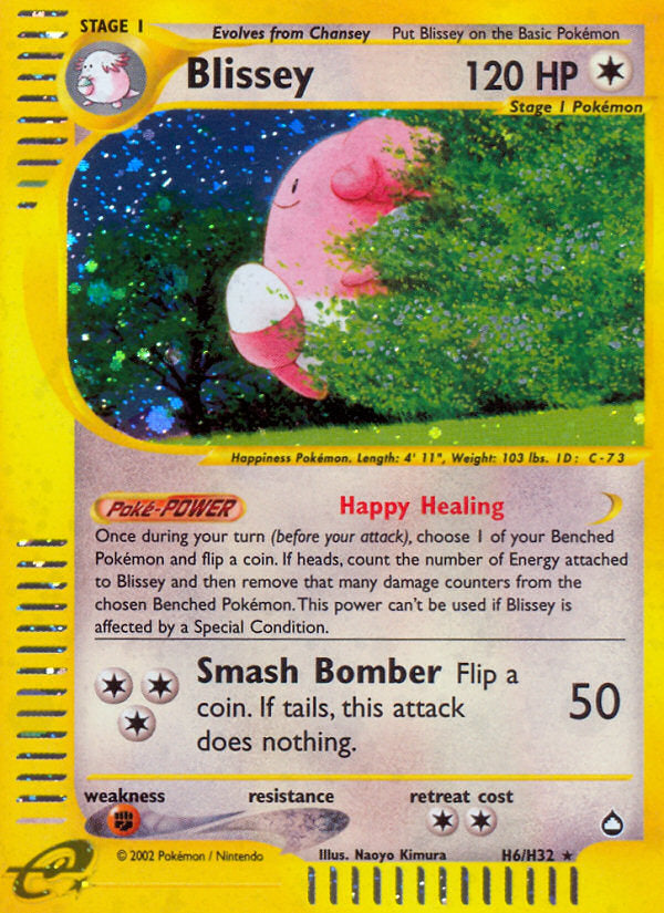 E-Series Aquapolis Holo Blissey #H6/H32