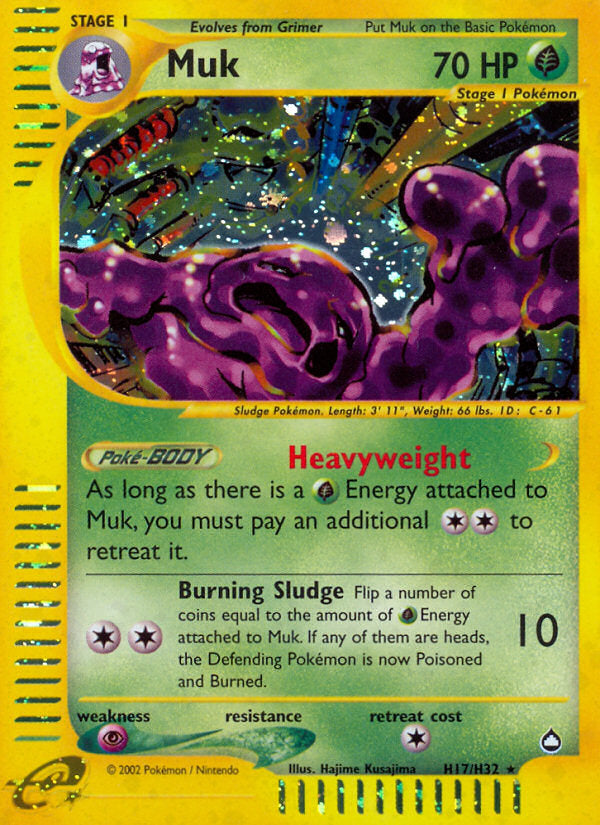 E-Series Aquapolis Holo Muk #H17/H32