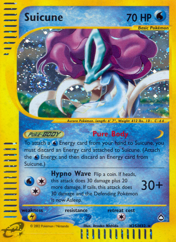 E-Series Aquapolis Holo Suicune #H25/H32