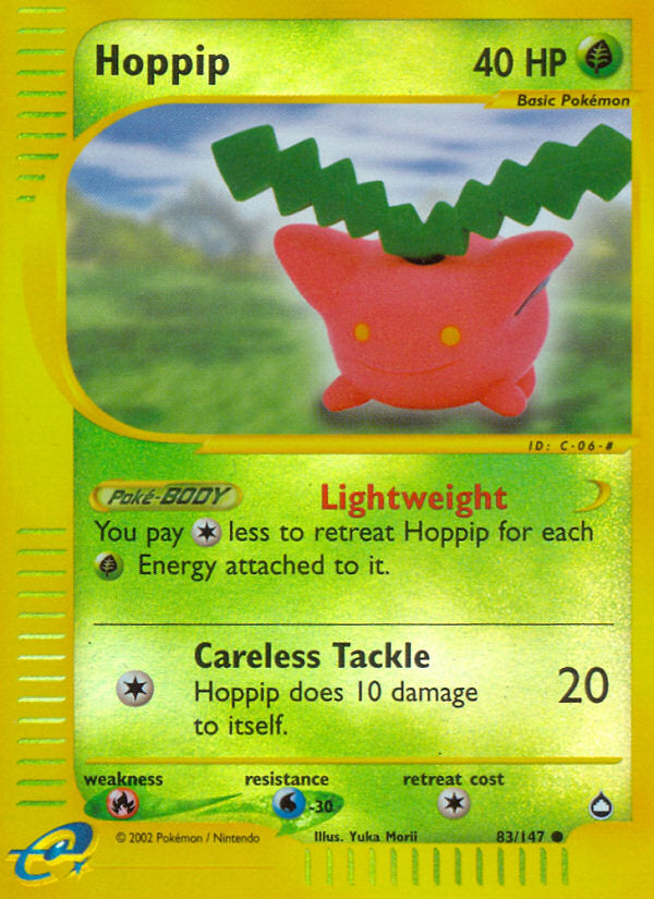 E-Series Aquapolis Hoppip #83/147 reverse holo