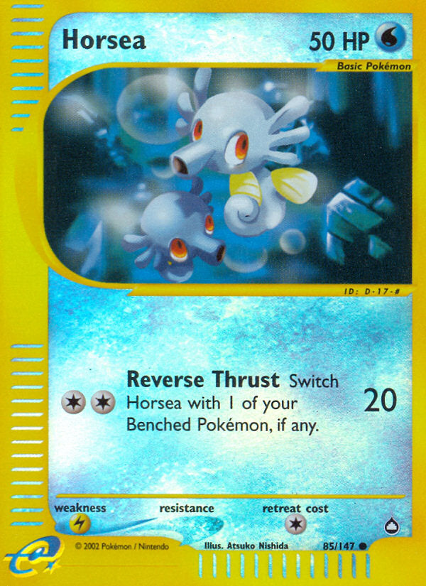 E-Series Aquapolis Horsea #85/147 reverse holo