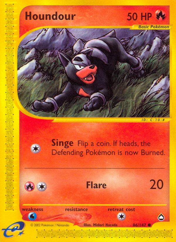 E-Series Aquapolis Houndour #86/147