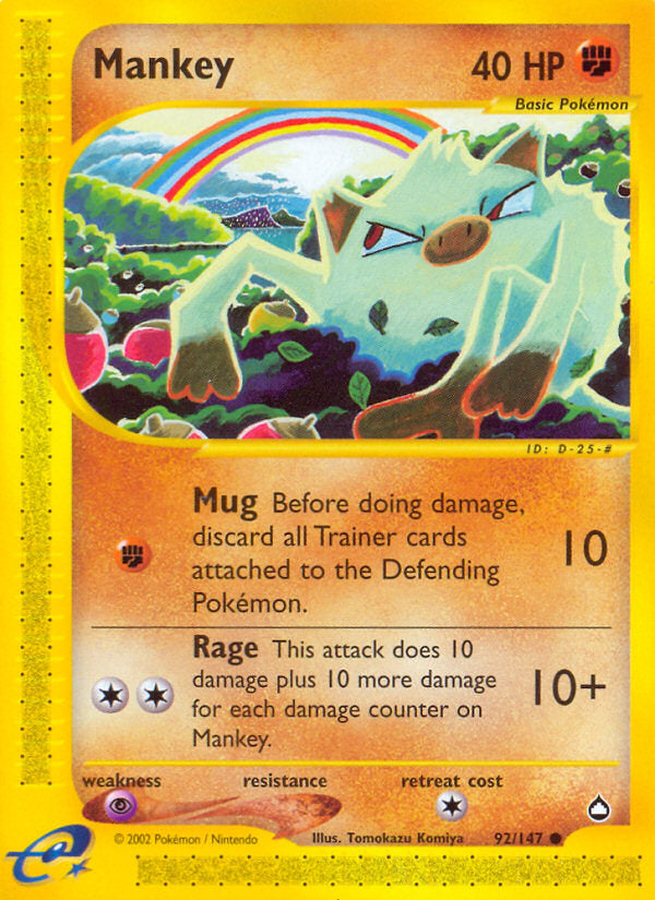 E-Series Aquapolis Mankey #92/147