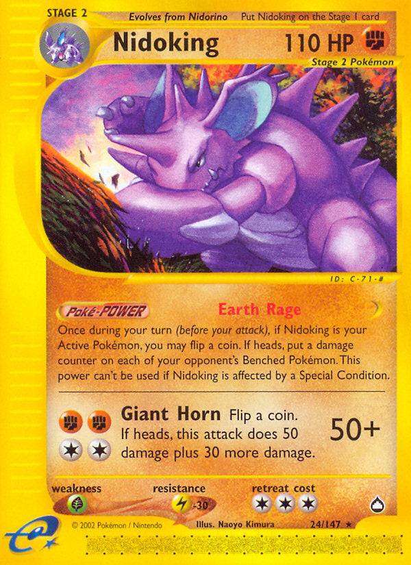 E-Series Aquapolis Nidoking #24/147