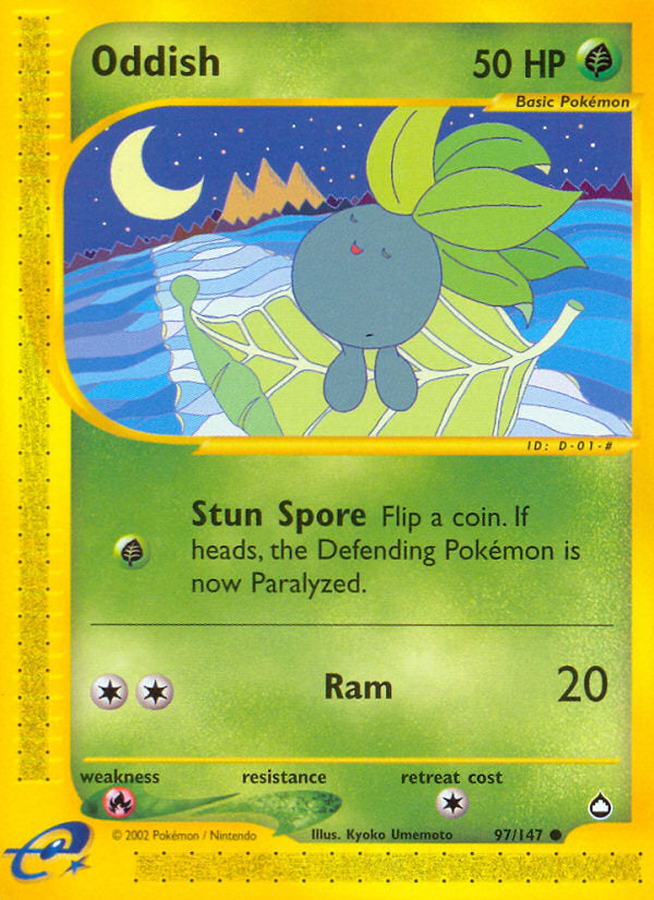 E-Series Aquapolis Oddish #97/147
