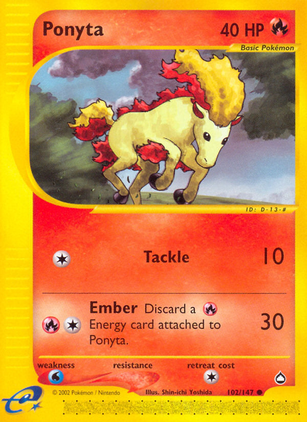 E-Series Aquapolis Ponyta #102/147