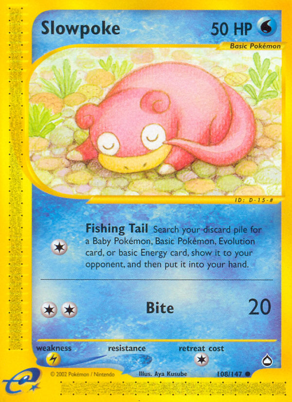 E-Series Aquapolis Slowpoke #108/147