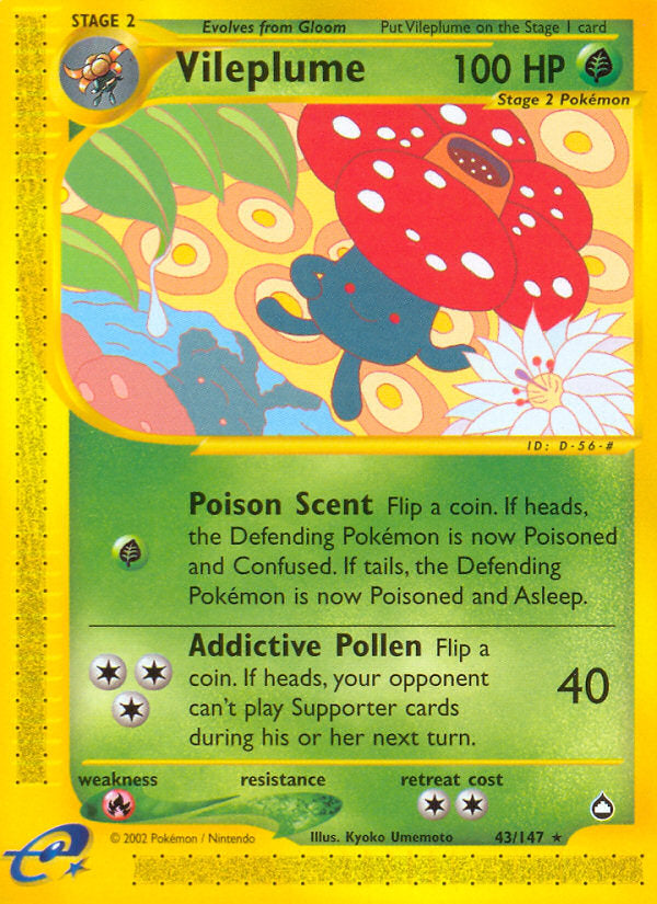 E-Series Aquapolis Vileplume #43/147