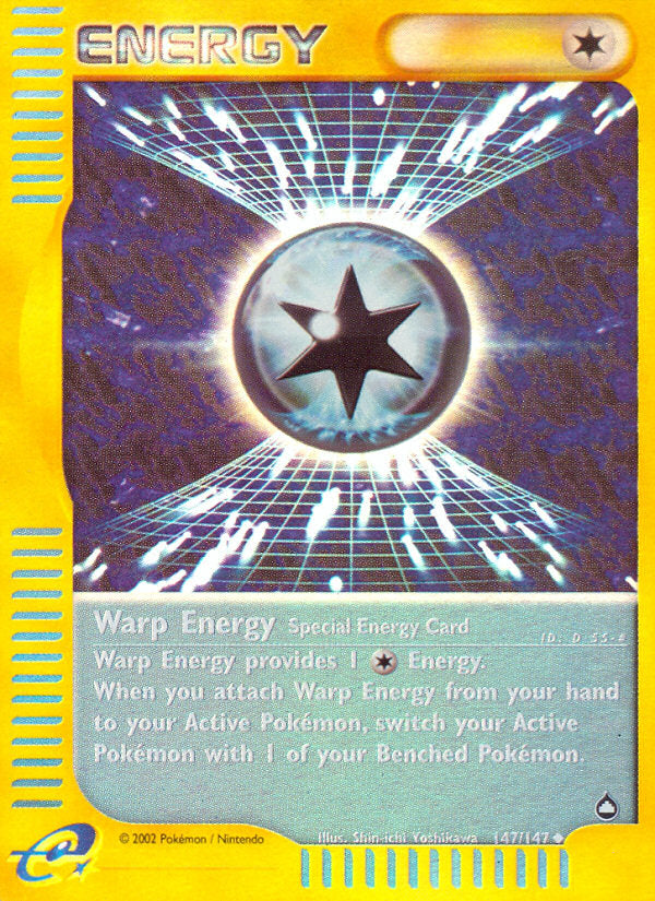 E-Series Aquapolis Warp Energy #147/147 reverse holo