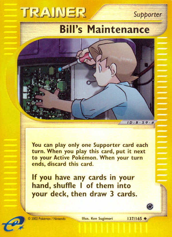E-Series Expedition Bill's Maintenance #137/165 reverse holo