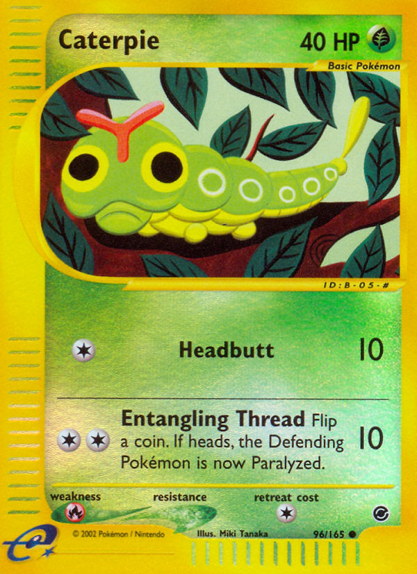 E-Series Expedition Caterpie #96/165 reverse holo
