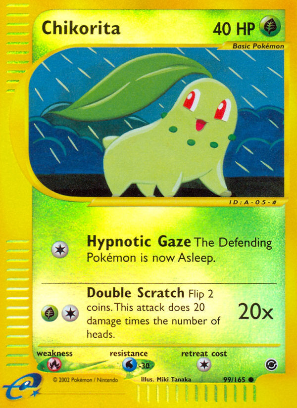 E-Series Expedition Chikorita #99/165 reverse holo