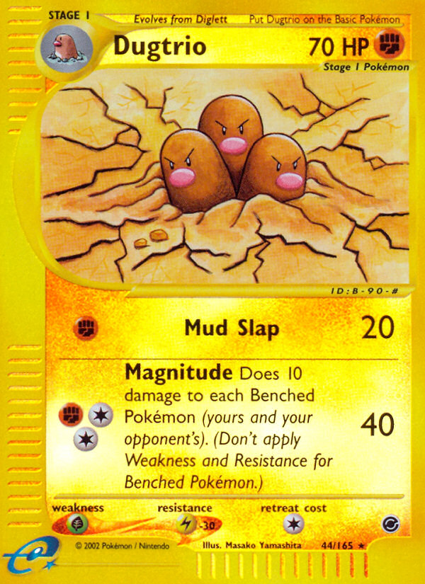 E-Series Expedition Dugtrio #44/165 reverse holo
