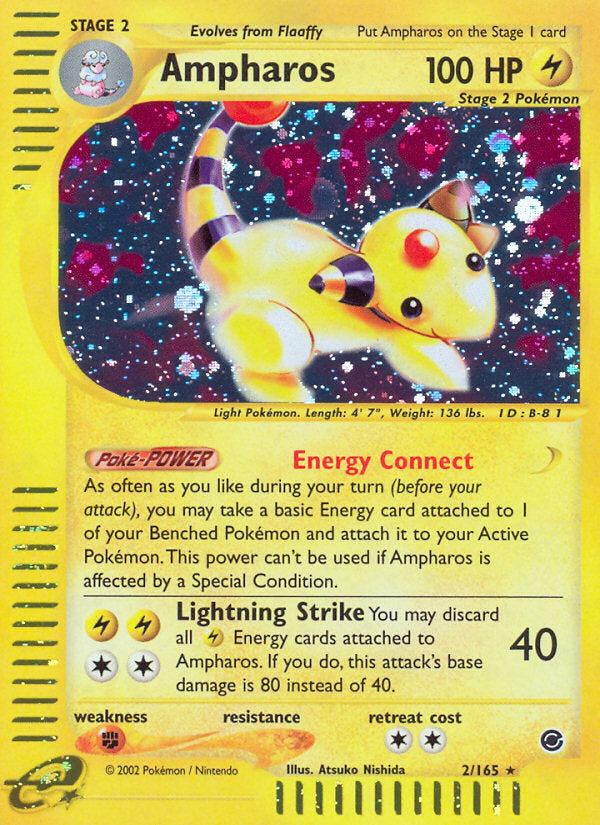 E-Series Expedition Holo Ampharos #2/165
