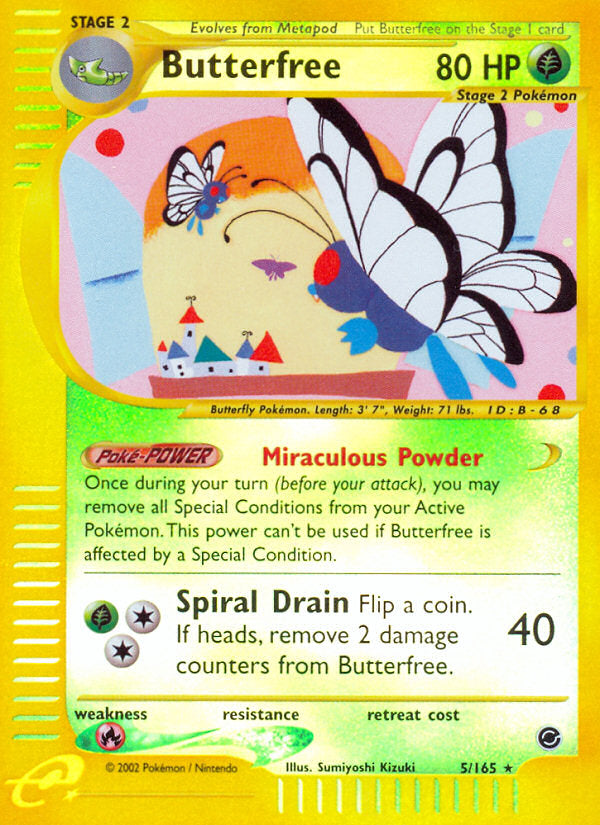 E-Series Expedition Butterfree #5/165 reverse holo