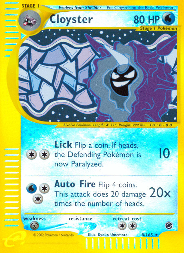 E-Series Expedition Cloyster #8/165 reverse holo