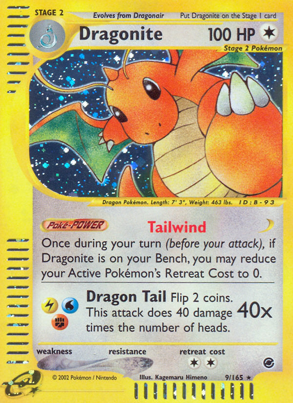 E-Series Expedition Holo Dragonite #9/165