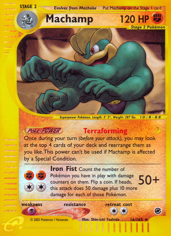 E-Series Expedition Machamp #16/165 reverse holo