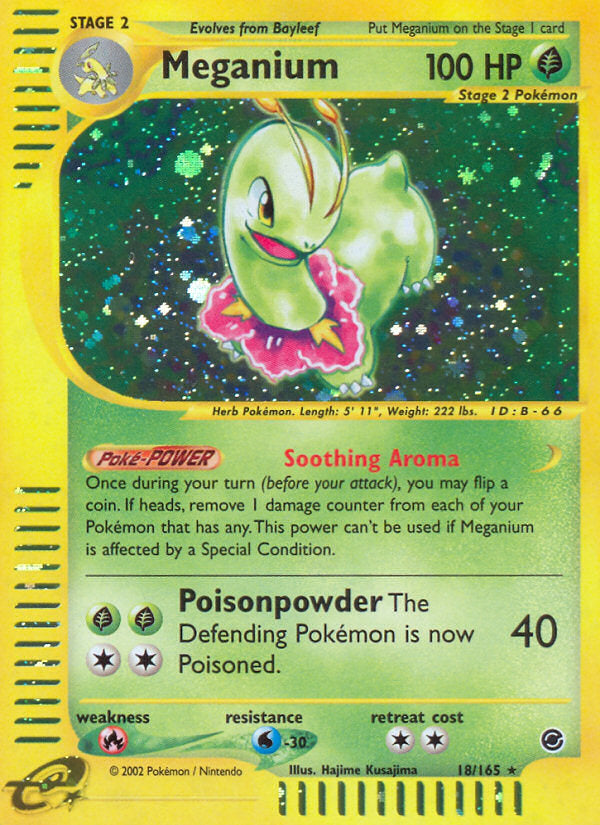 E-Series Expedition Holo Meganium #18/165