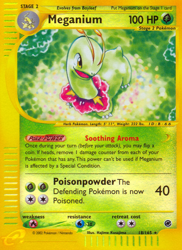 E-Series Expedition Meganium #18/165 reverse holo