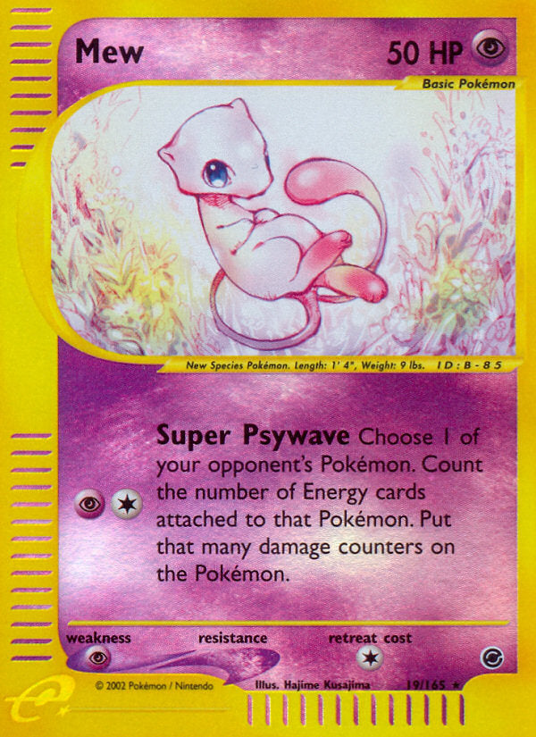 E-Series Expedition Mew #19/165 reverse holo