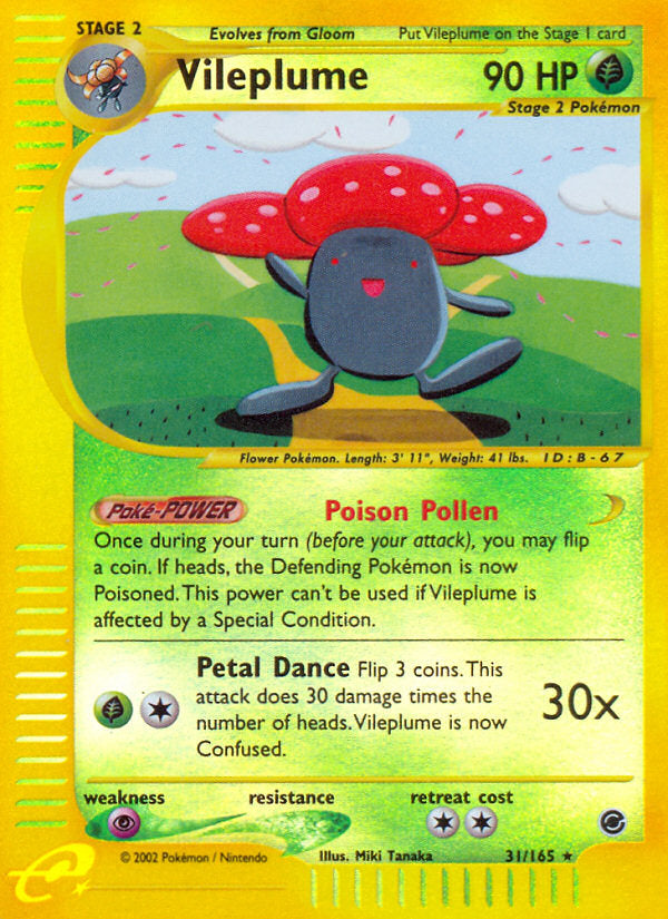 E-Series Expedition Vileplume #31/165 reverse holo