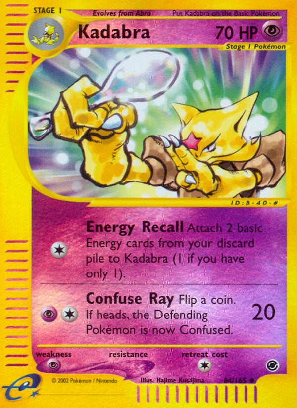 E-Series Expedition Kadabra #84/165 reverse holo
