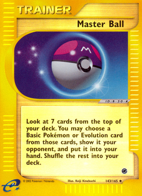 E-Series Expedition Master Ball #143/165 reverse holo