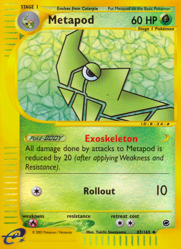 E-Series Expedition Metapod #87/165 reverse holo