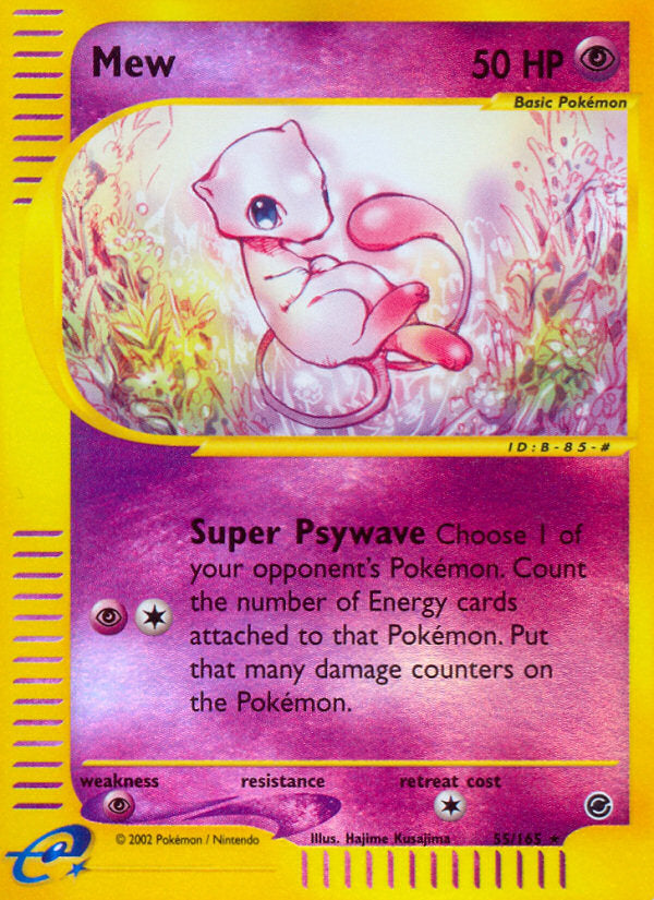 E-Series Expedition Mew #55/165 reverse holo