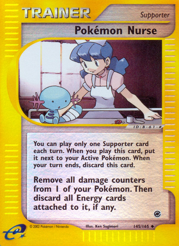 E-Series Expedition Pokémon Nurse #145/165 reverse holo