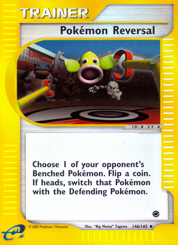 Pokemon Card Reverse Side E-Series Expedition Pokémon Reversal #146/165 reverse holo ...