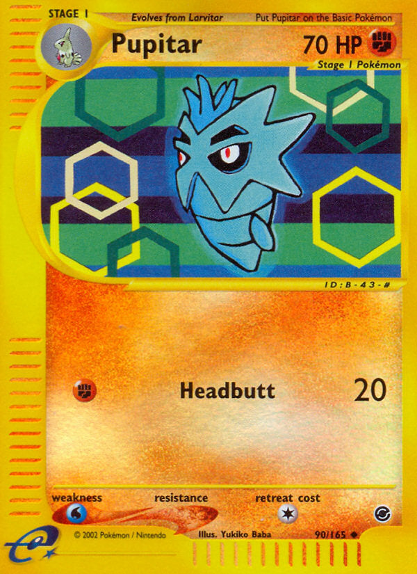 E-Series Expedition Pupitar #90/165 reverse holo