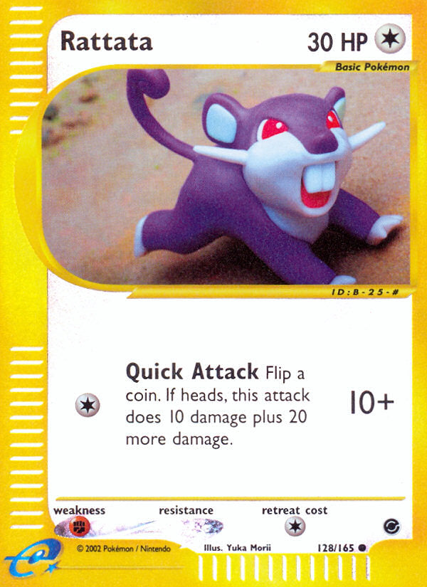 E-Series Expedition Rattata #128/165 reverse holo