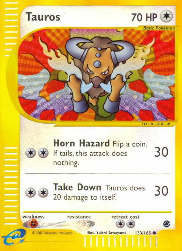 E-Series Expedition Tauros #133/165 reverse holo