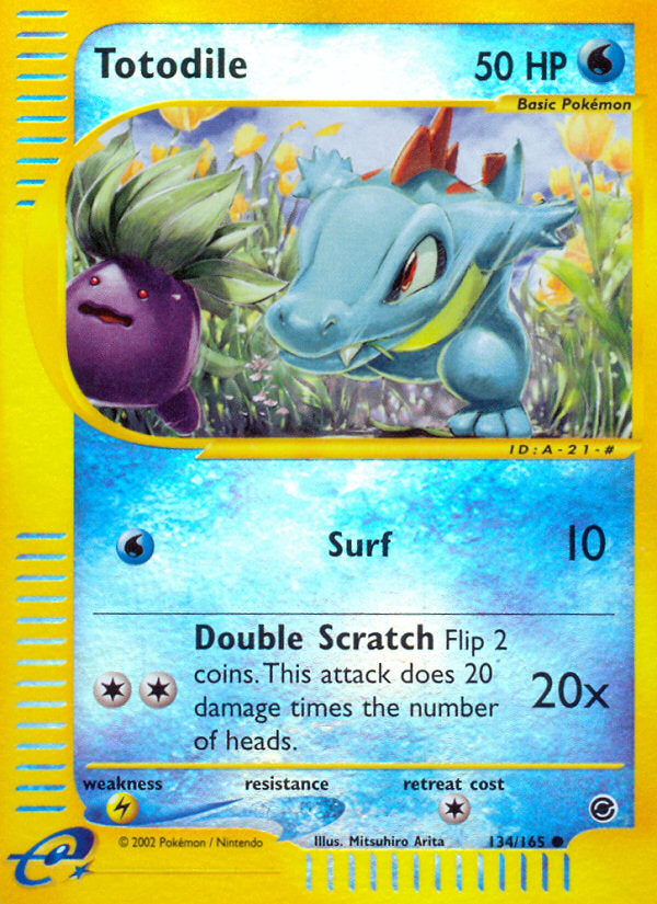 E-Series Expedition Totodile #134/165 reverse holo