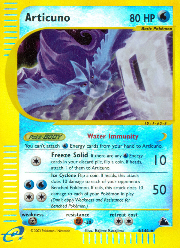 E-Series Skyridge Articuno #4/144 reverse holo